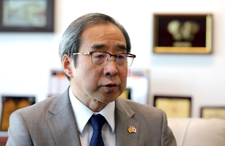 Средба на Гаши со јапонскиот амбасадор Казуја