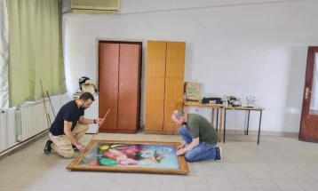 Завршни активности за реставрација и конзервација на вредни слики на Вангел Наумоски