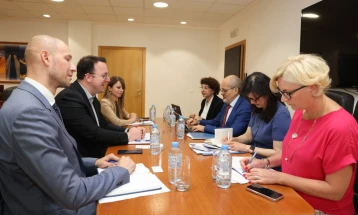 Transport Minister Nikoloski meets World Bank's Xiaoqing Yu