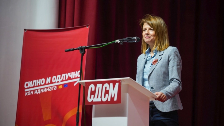 Прес-конференција на Лукаревска, пратеничка од СДСМ (во живо)