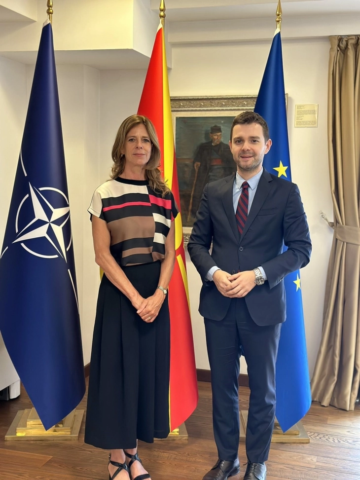 Mucunski meets Swiss Ambassador Hulmann, Montenegrin Chargé d'Affaires Šljivančanin