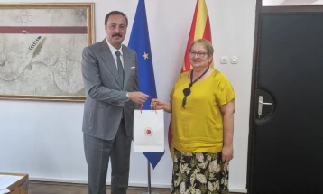 Education minister Janevska meets with Turkish Ambassador Ulusoy