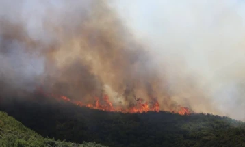 Активни 12 пожари, изминатото деноноќите евидентирани вкупно 35 пожари на отворено