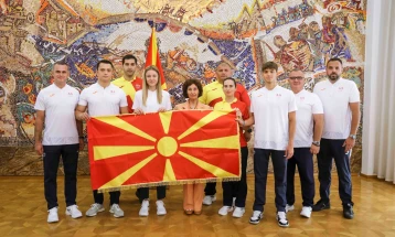 Претседателката Сиљановска-Давкова ги прими македонските спортисти кои ќе учествуваат на Олимпијадата во Париз
