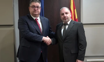 Средба на министерот Минчев со директорот на Царинска управа, Николовски