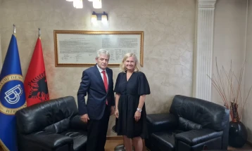 Kryetari i BDI-së Ali Ahmeti, u takua me ambasadoren e Norvegjisë në Maqedoninë e Veriut, Kristin Melsom