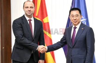 Takim lamtumirës i ministrit Misajllovski me ambasadorin kinez Xhang Xuo