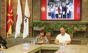 President Siljanovska Davkova visits Red Cross
