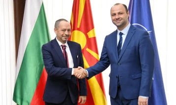Defense Minister Misajlovski meets Bulgarian Ambassador Angelov