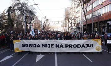 Продолжуваат протестите низ Србија против намерите за ископ на литиум