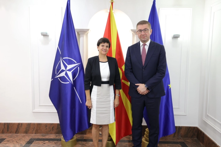 PM Mickoski meets AHK North Macedonia director, Wandelt  