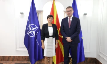 PM Mickoski meets AHK North Macedonia director, Wandelt  