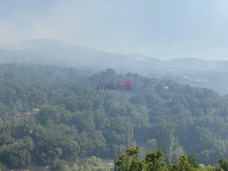 Në Nagoriçan të Vjetër është aktiv zjarri në Malotinë dhe Zheglanë, në Kumanovë në atarin e Kokoshinjës, Kshanjës dhe Murgashitit