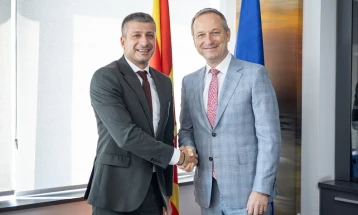 Minister Perinski meets OSCE Ambassador Wahl