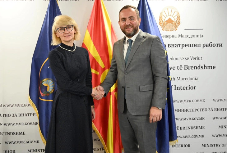 Takim i ministrit Toshkovski me ambasadoren e Ukrainës, Larisa Dir