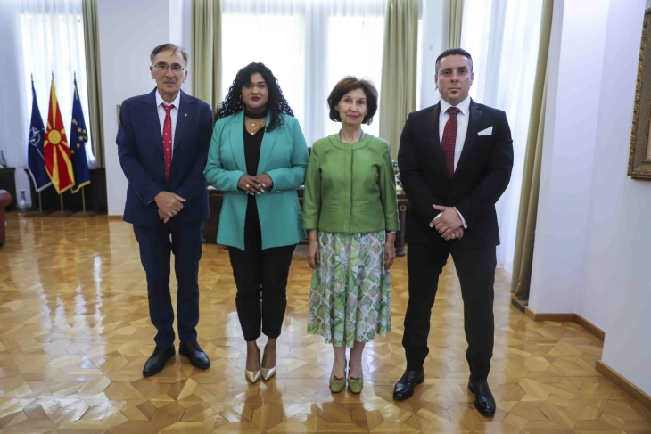 President Siljanovska-Davkova meets Chairperson of Australia Parliamentary Friendship Group, Fernando 