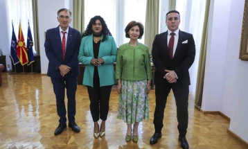 President Siljanovska-Davkova meets Chairperson of Australia Parliamentary Friendship Group, Fernando 