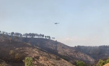 Prohor Pchinski monastery safe from Kozjak wildfire as it's put out by helicopters