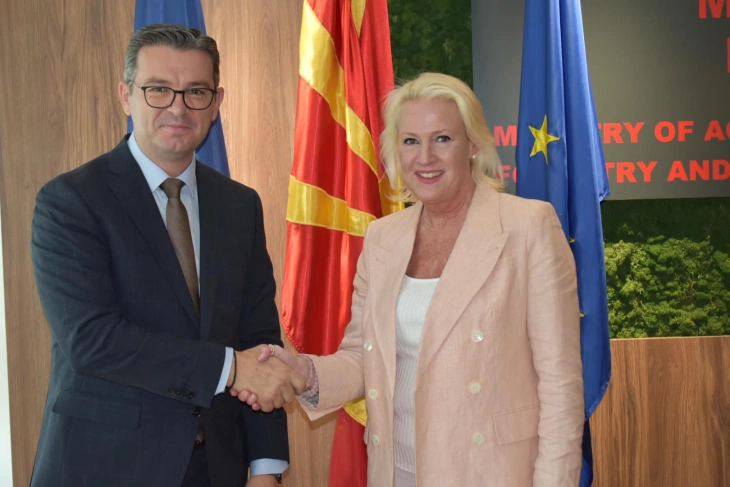 Tripunovski – Aggeler: U.S. supporting development of Macedonian agriculture and food production 