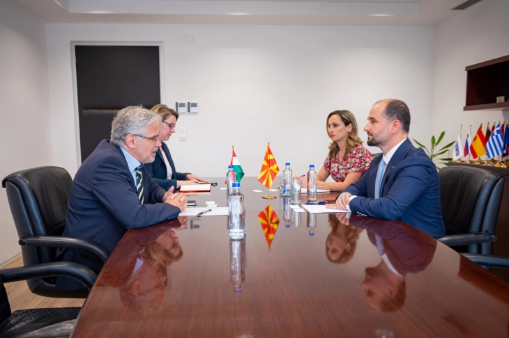 Муртезани се сретна со унгарскиот амбасадор Клеин, во фокусот јакнење на билатералните односи и евроинтеграција