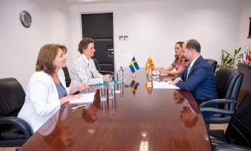European Affairs Minister Murtezani meets Swedish Ambassador Larsson Jain 