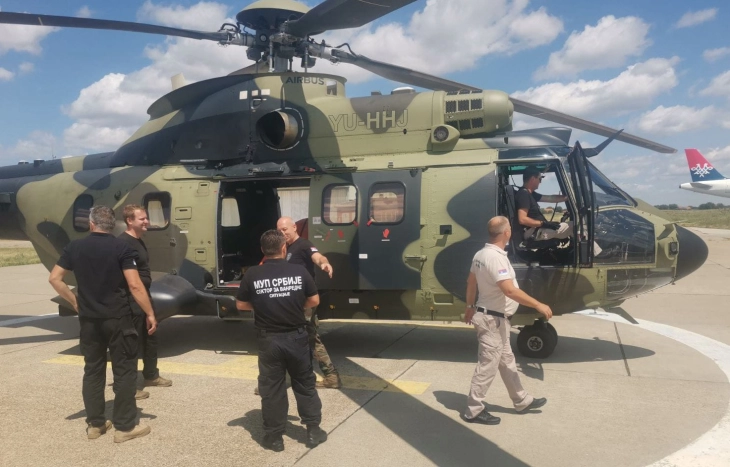 Србија испрати хеликоптер „Ербас Х215 Супер Пума“ за гаснење пожар во државата