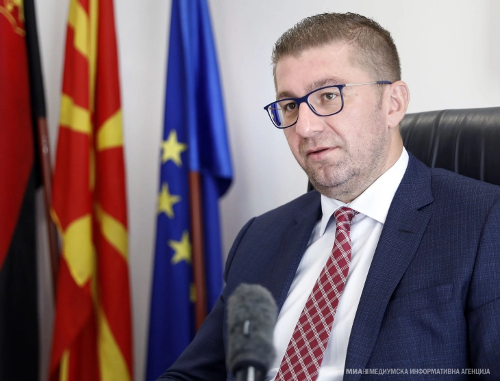 Mickoski: Sjellja e papërgjegjshme e BDI-së është kërcënim për paqen dhe stabilitetin, ndërsa thelbi i kësaj sjelljeje është mbrojtja e kapitalit të fituar në 20 vjet pushtet