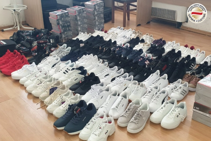 Customs officers seize sneakers, power tools, cigarettes