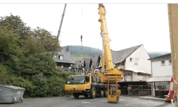 One dead, eight trapped after hotel partially collapses in Germany