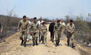 President Siljanovska-Davkova deploys Army to help fight wildfires