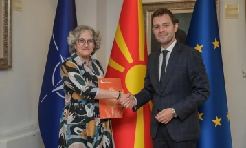 Minister Mucunski receives credentials of new Dutch Ambassador Özlem Canel 