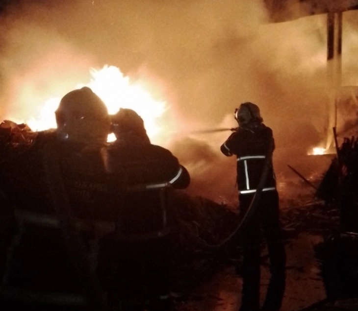 Kavadarci factory catches fire