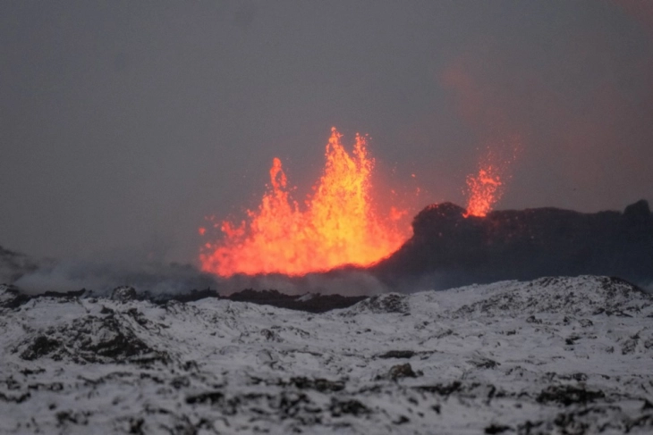 Fresh volcanic eruption in Iceland