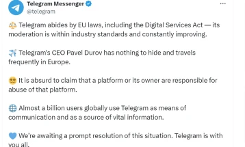 Telegram kumtoi se Durov nuk ka çka të fshehë