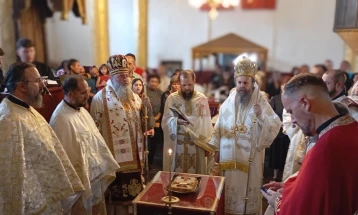 Заедничка црковна литургија во Делчево на епископот делчевско Каменички г. Марко и Митрополит Серафим од Неврокопска Епархија во Р.Бугарија