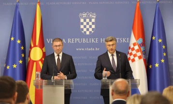 Mickoski – Plenković: Great injustice inflicted on North Macedonia, high time we respected this