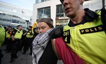 Policia daneze e arrestoi Greta Tunbergun në një protestë pro-palestineze