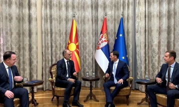 Stoilkovikj, Nikoloski discuss strengthening bilateral economic ties, Expo2027 with Serbian Deputy PM 