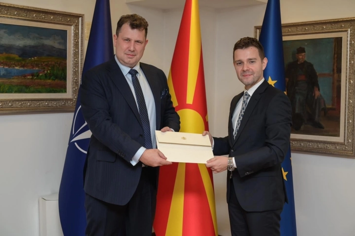 FM Mucunski receives credentials of new Bulgarian Ambassador Radukov