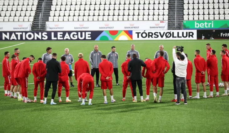 Futbollistët e Maqedonisë sot kundër Ishujve Faroe startojnë në Ligën e kombeve