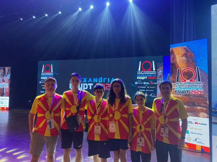 Macedonian highschoolers win silver in coding at IOI 2024