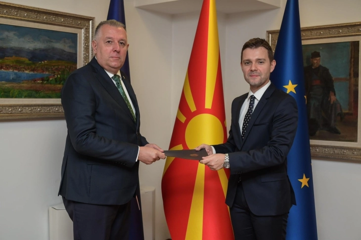 FM Mucunski receives credentials of new Montenegrin Ambassador Miljanić