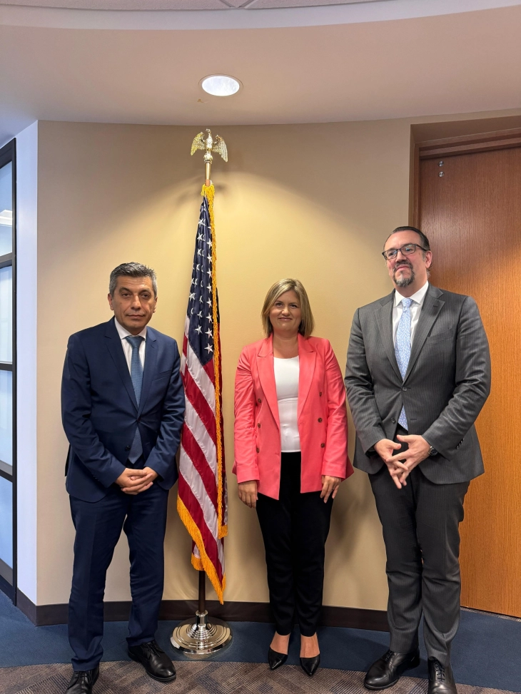 First Deputy PM Mexhiti meets US Deputy Assistant Secretary for the Western Balkans Kasanof