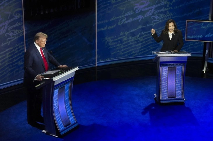 Harris and Trump face off in lively US presidential debate