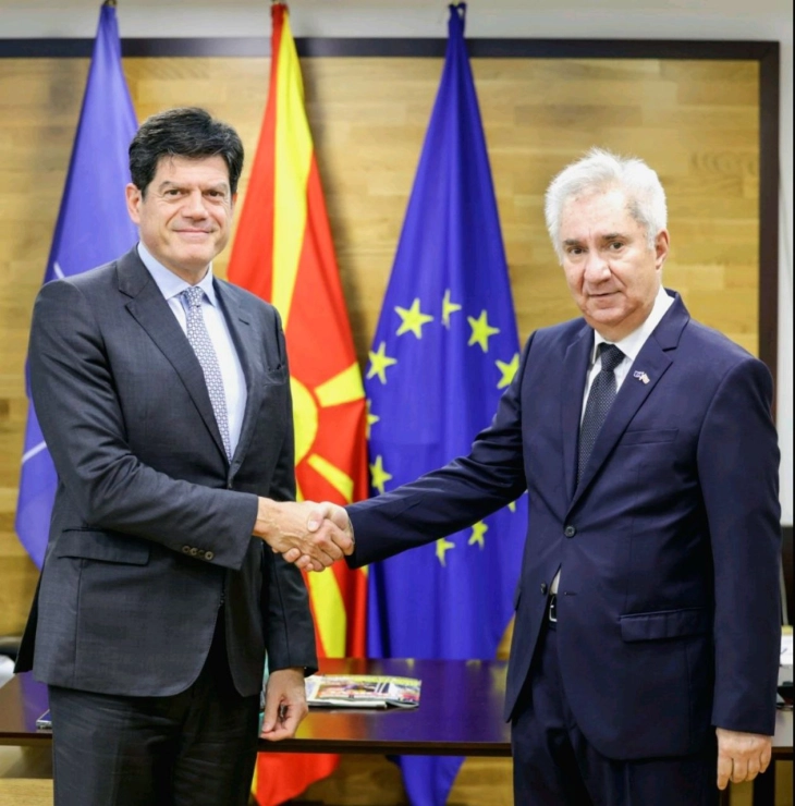 Deputy PM Dimovski meets new EU Ambassador Rokas