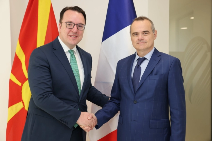 Transport Minister Nikoloski meets French Ambassador Le Rigoleur