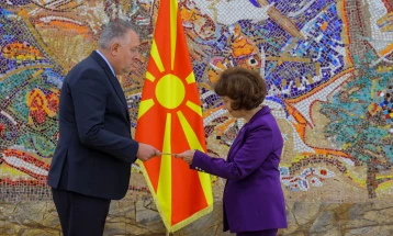 President Siljanovska Davkova receives credentials of new Montenegro Ambassador Miljanić