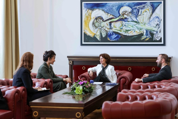 President Siljanovska-Davkova meets new UN Resident Coordinator Columbia 