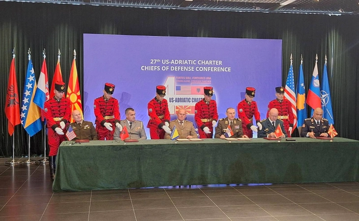 Army Chief of Staff Lafchiski attends US – Adriatic Charter conference in Tirana 