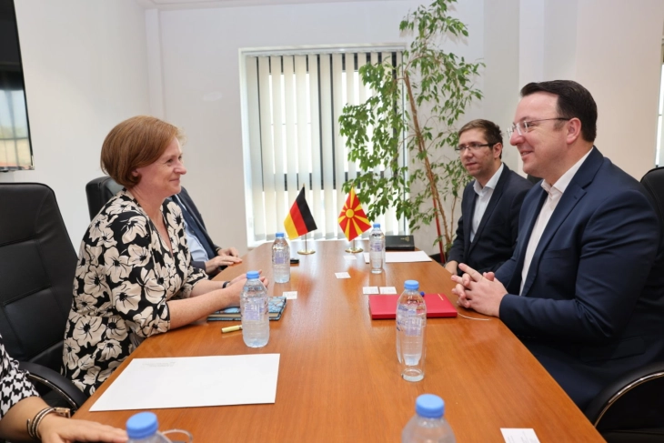 Deputy PM Nikoloski meets German Ambassador Drexler, presents infrastructure development plans